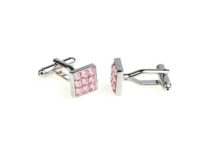  Pink Charm Cufflinks Crystal Cufflinks Wholesale & Customized  CL654751