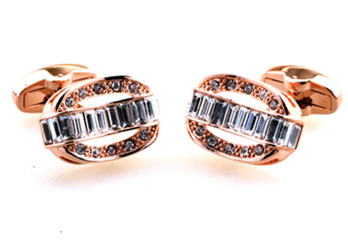Bronzed Classic Cufflinks Crystal Cufflinks Wholesale & Customized CL655260