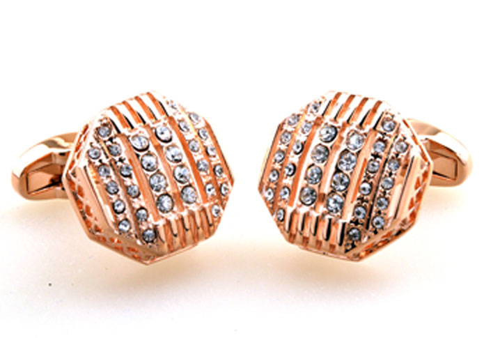 Bronzed Classic Cufflinks Crystal Cufflinks Wholesale & Customized CL655263