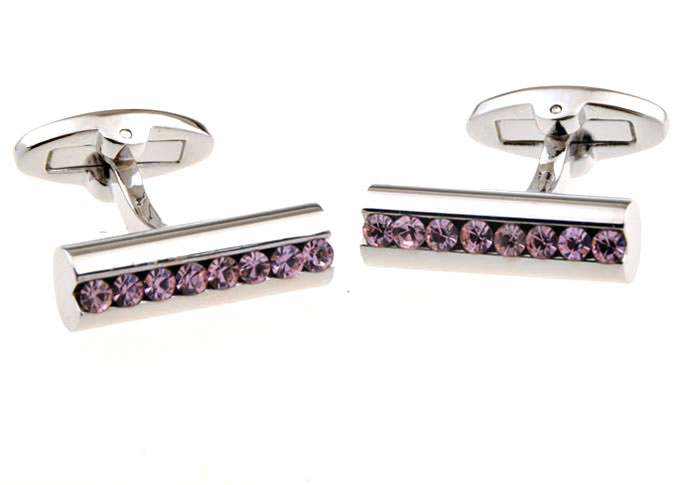 Pink Charm Cufflinks Crystal Cufflinks Wholesale & Customized CL655530
