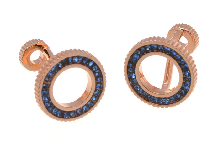  Blue Elegant Cufflinks Crystal Cufflinks Wholesale & Customized  CL657361