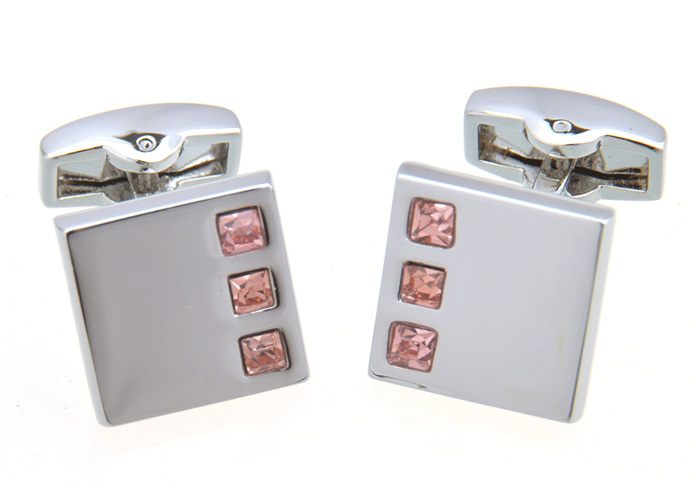  Pink Charm Cufflinks Crystal Cufflinks Wholesale & Customized  CL657373