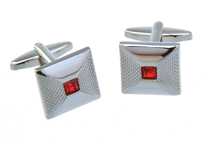  Red Festive Cufflinks Crystal Cufflinks Wholesale & Customized  CL657410