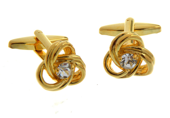  White Purity Cufflinks Crystal Cufflinks Knot Wholesale & Customized  CL657421