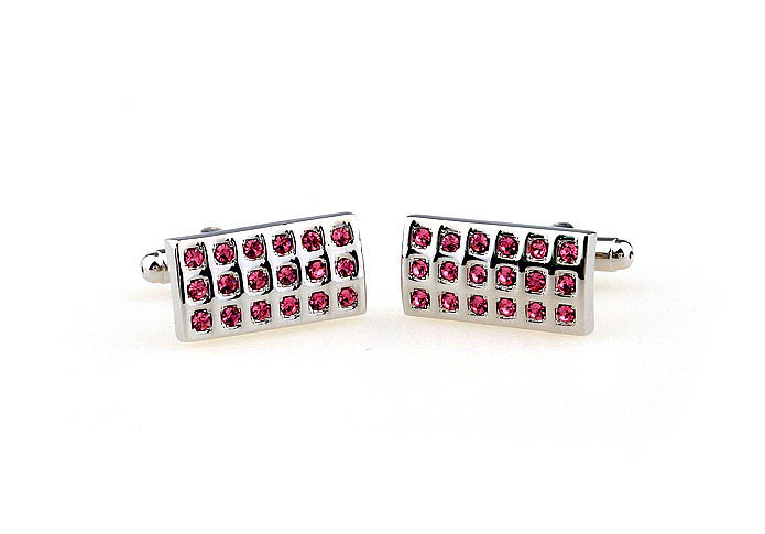  Pink Charm Cufflinks Crystal Cufflinks Wholesale & Customized  CL663884