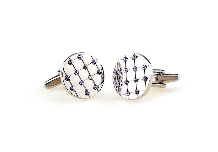  Purple Romantic Cufflinks Crystal Cufflinks Wholesale & Customized  CL663898