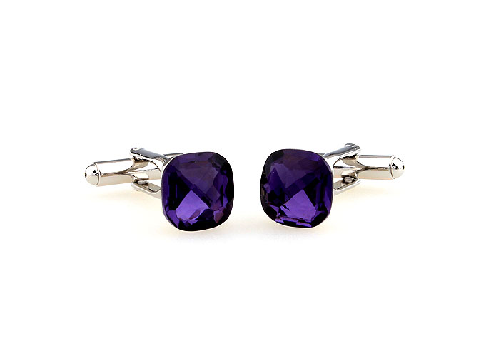  Purple Romantic Cufflinks Crystal Cufflinks Wholesale & Customized  CL664214