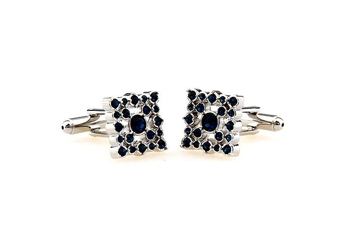  Blue Elegant Cufflinks Crystal Cufflinks Wholesale & Customized  CL664300