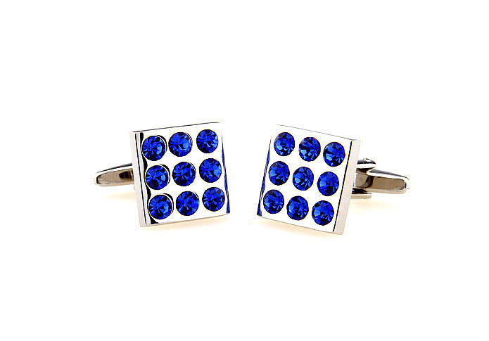  Blue Elegant Cufflinks Crystal Cufflinks Wholesale & Customized  CL664341