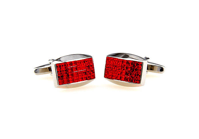  Red Festive Cufflinks Crystal Cufflinks Wholesale & Customized  CL664401