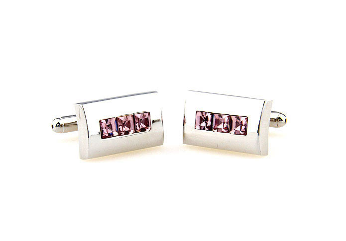  Pink Charm Cufflinks Crystal Cufflinks Wholesale & Customized  CL664454