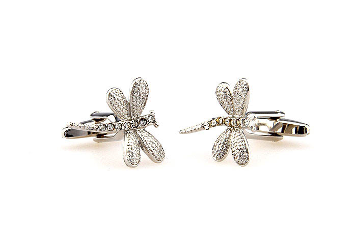Dragonfly Cufflinks  White Purity Cufflinks Crystal Cufflinks Animal Wholesale & Customized  CL664547