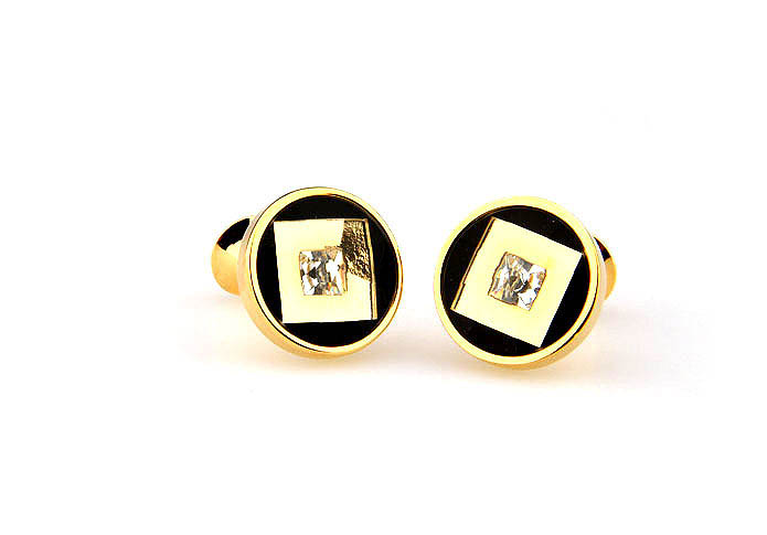  Gold Luxury Cufflinks Crystal Cufflinks Wholesale & Customized  CL664730