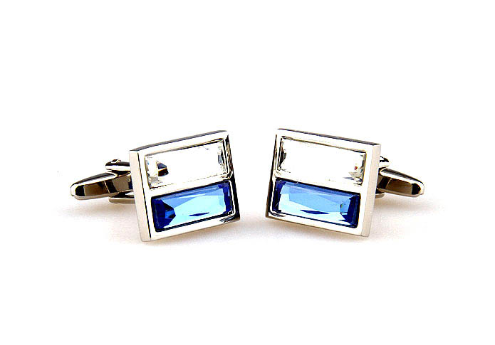  Blue White Cufflinks Crystal Cufflinks Wholesale & Customized  CL664921