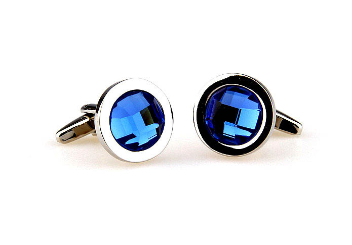  Blue Elegant Cufflinks Crystal Cufflinks Wholesale & Customized  CL664975