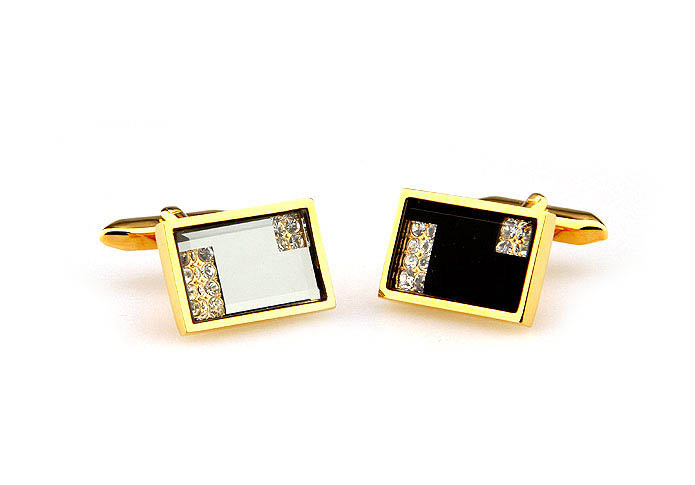  Gold Luxury Cufflinks Crystal Cufflinks Wholesale & Customized  CL665036