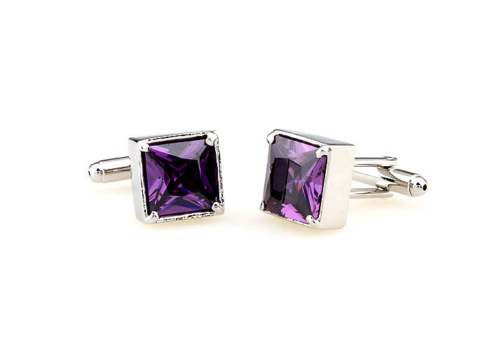  Purple Romantic Cufflinks Crystal Cufflinks Wholesale & Customized  CL665340