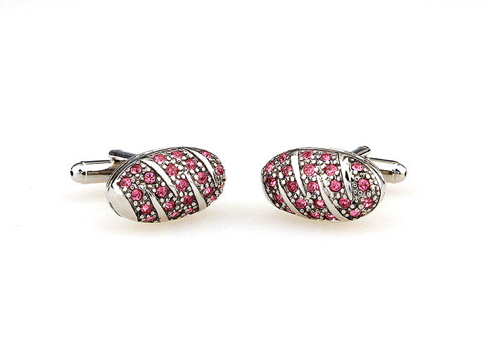  Pink Charm Cufflinks Crystal Cufflinks Wholesale & Customized  CL665523