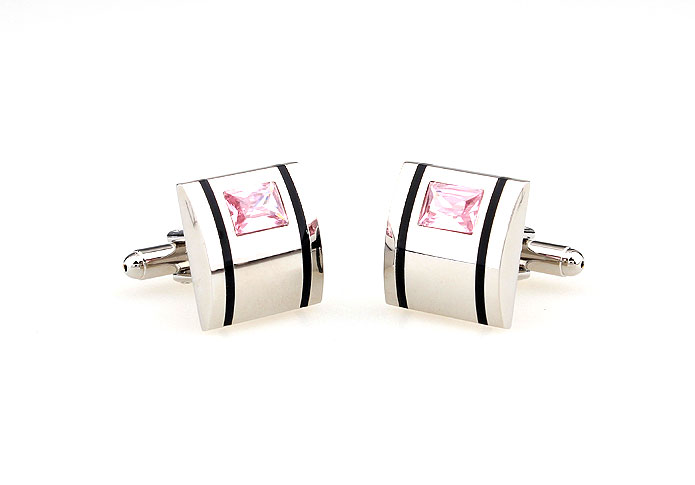  Pink Charm Cufflinks Crystal Cufflinks Wholesale & Customized  CL665540