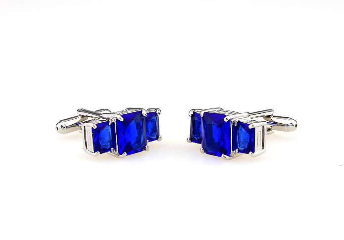  Blue Elegant Cufflinks Crystal Cufflinks Wholesale & Customized  CL665555