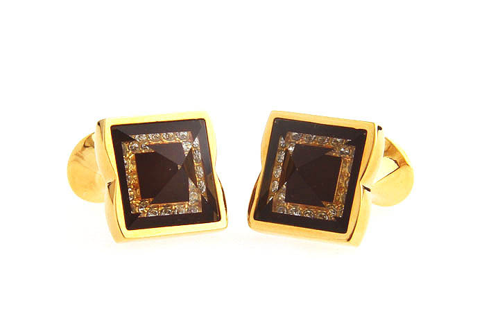  Gold Luxury Cufflinks Crystal Cufflinks Wholesale & Customized  CL665739