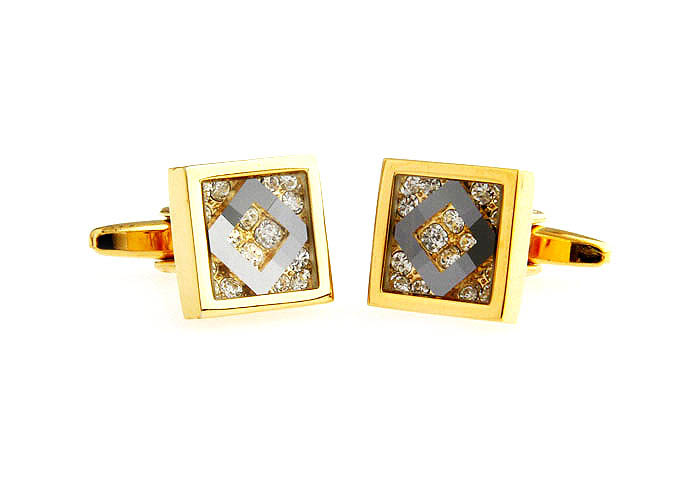  Gold Luxury Cufflinks Crystal Cufflinks Wholesale & Customized  CL665761