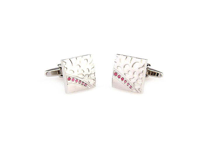  Pink Charm Cufflinks Crystal Cufflinks Wholesale & Customized  CL665909