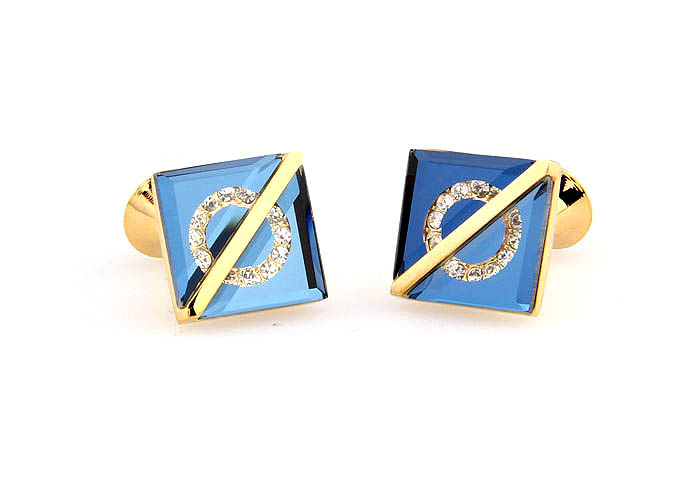  Gold Luxury Cufflinks Crystal Cufflinks Flags Wholesale & Customized  CL666008