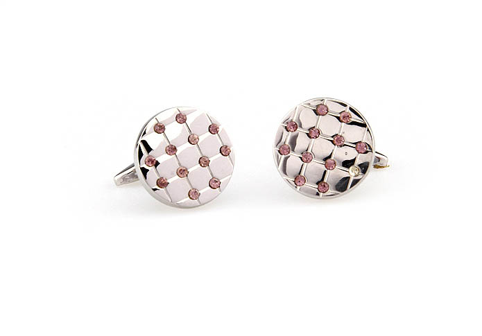  Pink Charm Cufflinks Crystal Cufflinks Wholesale & Customized  CL666255