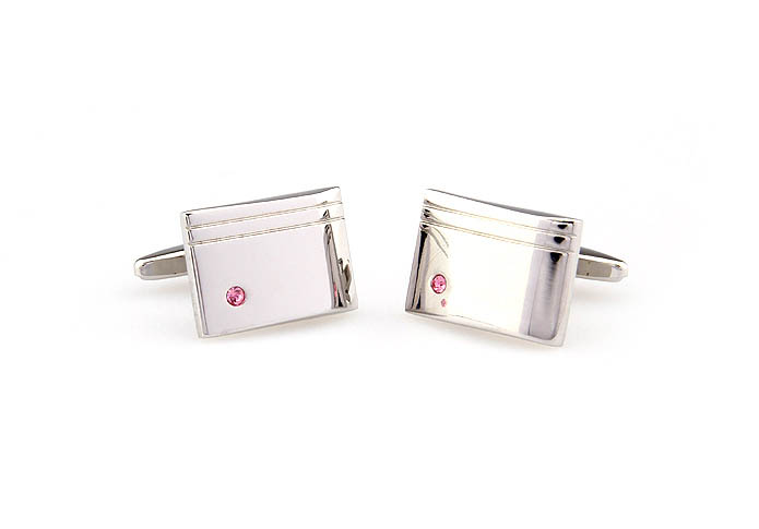  Pink Charm Cufflinks Crystal Cufflinks Wholesale & Customized  CL666267