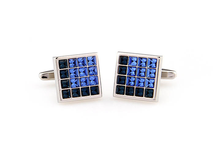  Blue Elegant Cufflinks Crystal Cufflinks Wholesale & Customized  CL666310