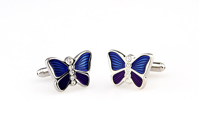 Butterfly Cufflinks  White Purity Cufflinks Crystal Cufflinks Animal Wholesale & Customized  CL666396