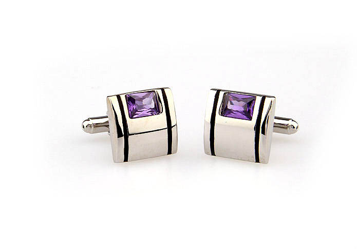  Purple Romantic Cufflinks Crystal Cufflinks Wholesale & Customized  CL666516