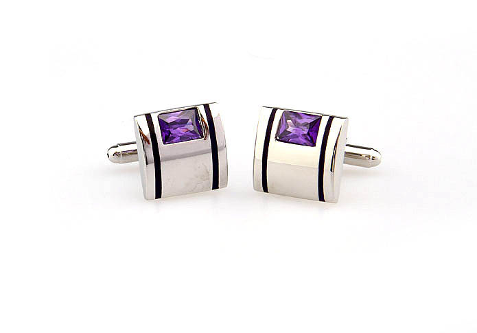  Purple Romantic Cufflinks Crystal Cufflinks Wholesale & Customized  CL666517