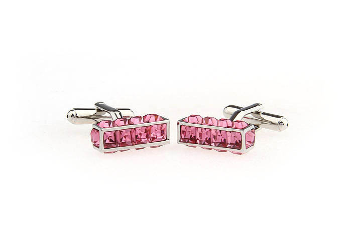  Pink Charm Cufflinks Crystal Cufflinks Wholesale & Customized  CL666744