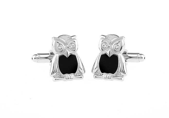 Owl Cufflinks  White Purity Cufflinks Crystal Cufflinks Animal Wholesale & Customized  CL671704