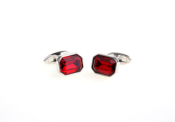  Red Festive Cufflinks Crystal Cufflinks Wholesale & Customized  CL680974