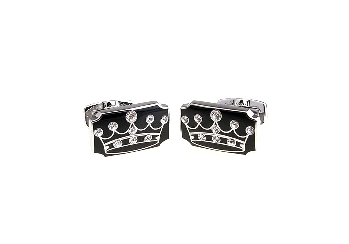 Imperial crown Cufflinks  White Purity Cufflinks Crystal Cufflinks Hipster Wear Wholesale & Customized  CL680996