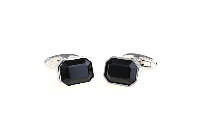  Black Classic Cufflinks Crystal Cufflinks Wholesale & Customized  CL681002