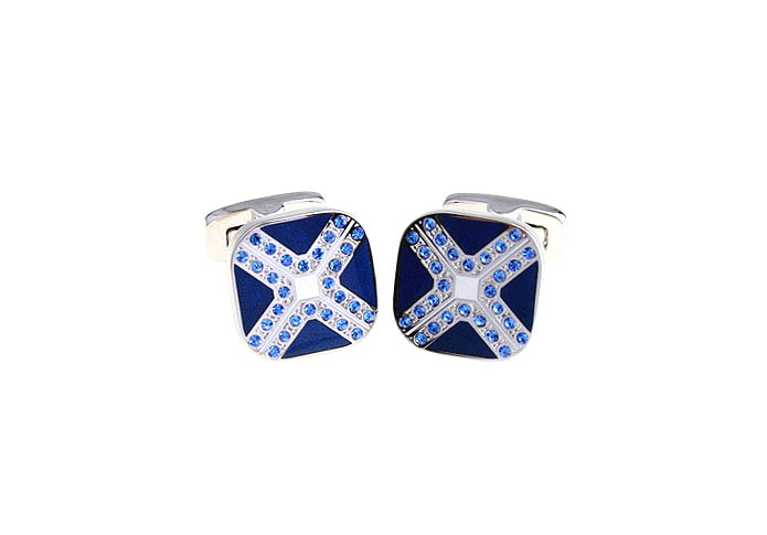  Blue Elegant Cufflinks Crystal Cufflinks Wholesale & Customized  CL681005