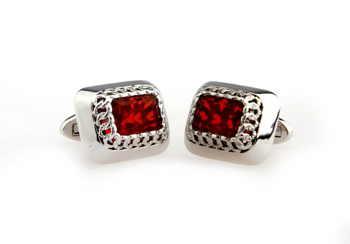  Red Festive Cufflinks Crystal Cufflinks Wholesale & Customized  CL681141