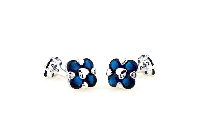 Clover Cufflinks  Blue Elegant Cufflinks Crystal Cufflinks Funny Wholesale & Customized  CL690730