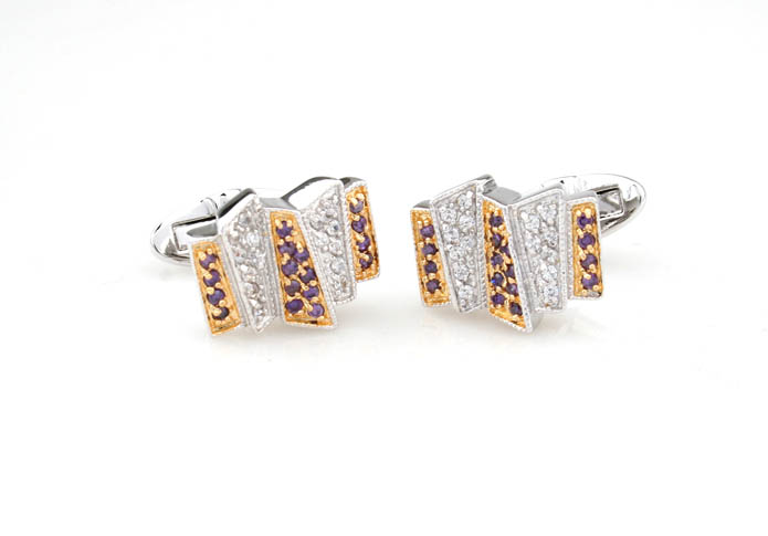  Gold Luxury Cufflinks Crystal Cufflinks Wholesale & Customized  CL690748