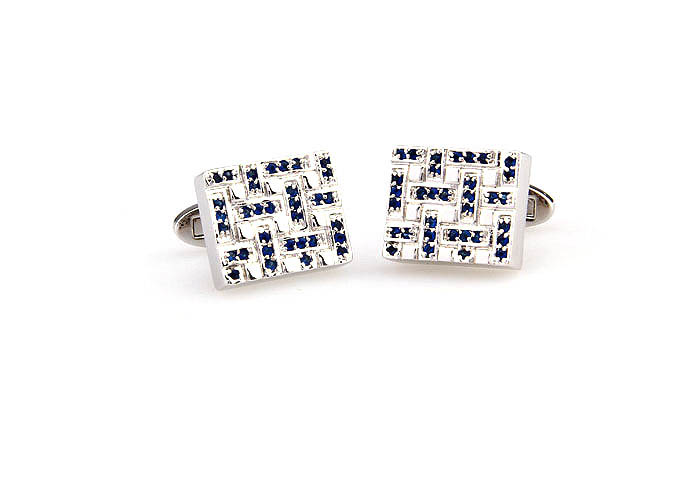  Blue Elegant Cufflinks Crystal Cufflinks Wholesale & Customized  CL690779