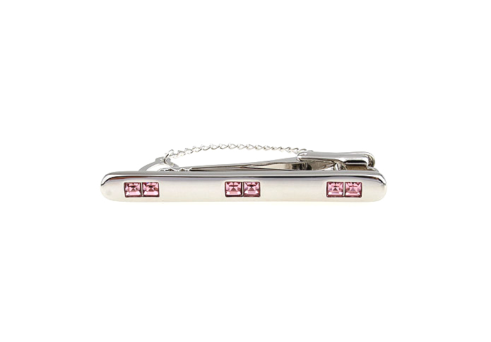  Pink Charm Tie Clips Crystal Tie Clips Wholesale & Customized  CL850750