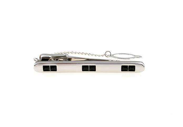  Black Classic Tie Clips Crystal Tie Clips Wholesale & Customized  CL850752