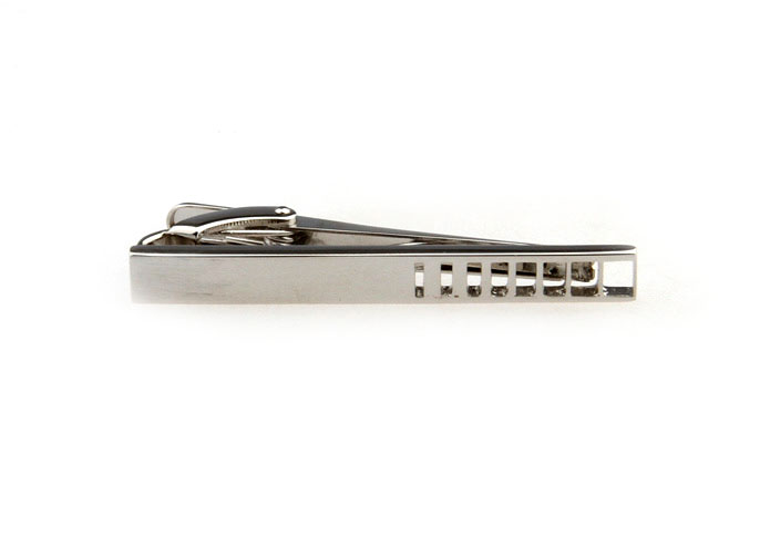  Silver Texture Tie Clips Metal Tie Clips Wholesale & Customized  CL860806