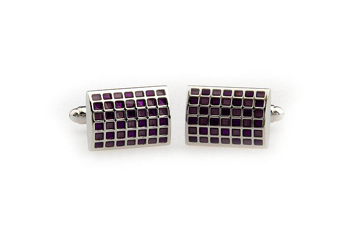  Purple Romantic Cufflinks Enamel Cufflinks Wholesale & Customized  CL651210
