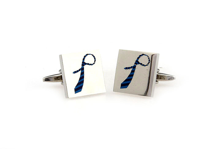 Tie Cufflinks  Blue Elegant Cufflinks Enamel Cufflinks Hipster Wear Wholesale & Customized  CL651212