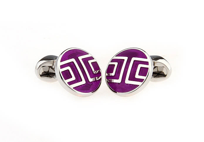  Purple Romantic Cufflinks Enamel Cufflinks Wholesale & Customized  CL651263